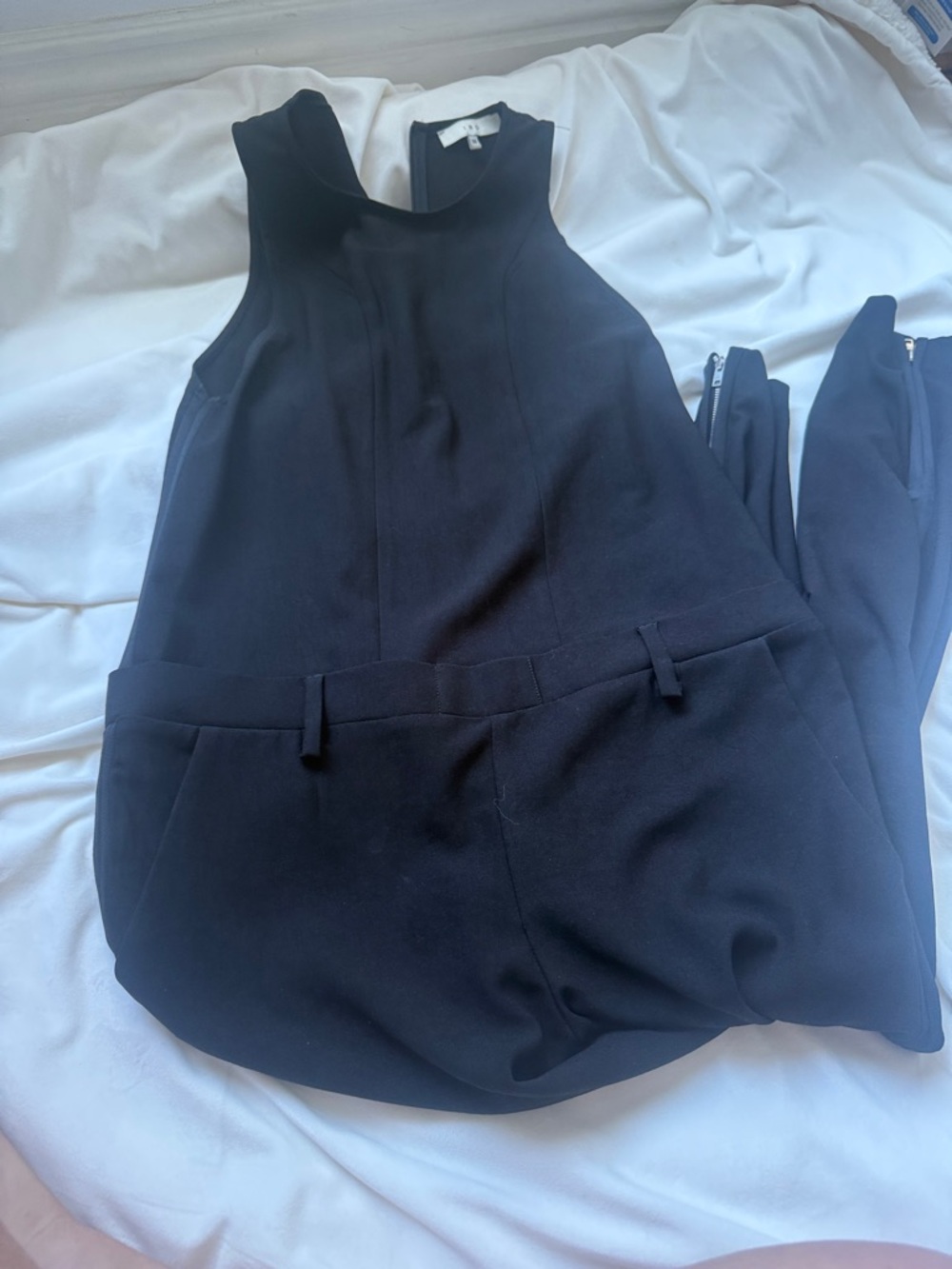 IRO Black Sleeveless Tailored Jumpsuit